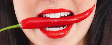 The girl/guy with stained teeth or one with white teeth?